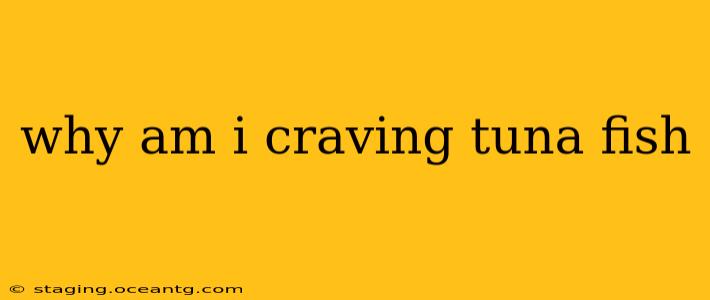 why am i craving tuna fish