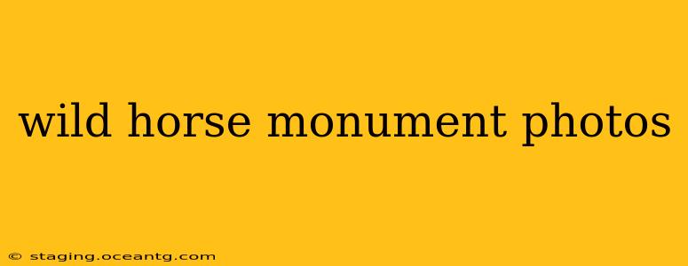 wild horse monument photos