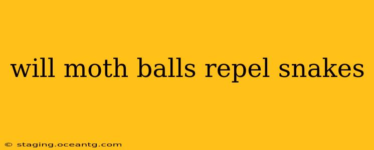 will moth balls repel snakes