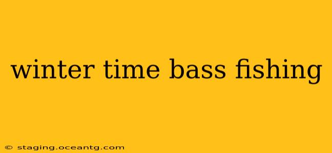 winter time bass fishing