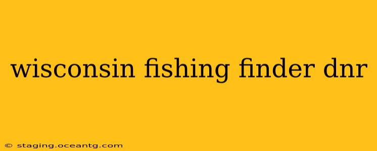 wisconsin fishing finder dnr