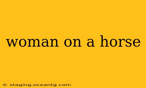 woman on a horse