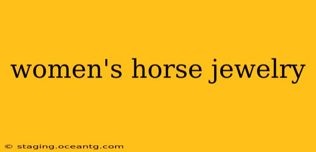 women's horse jewelry