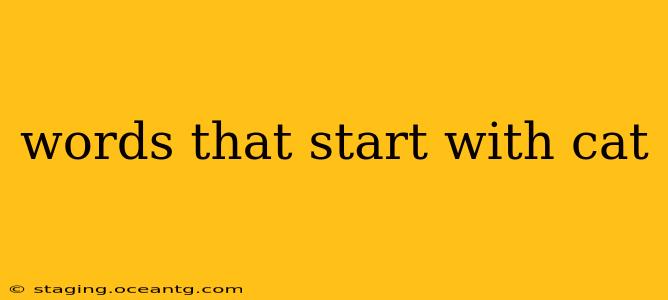 words that start with cat