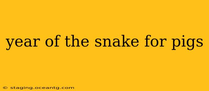 year of the snake for pigs