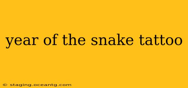 year of the snake tattoo