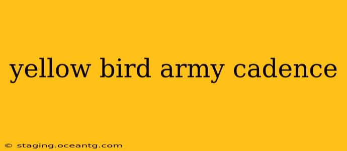 yellow bird army cadence