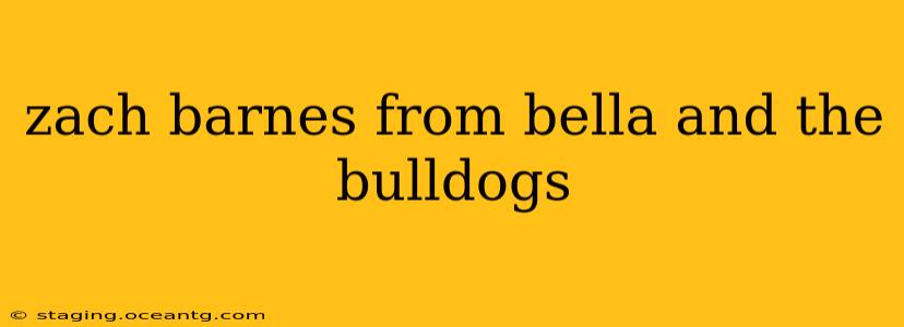 zach barnes from bella and the bulldogs
